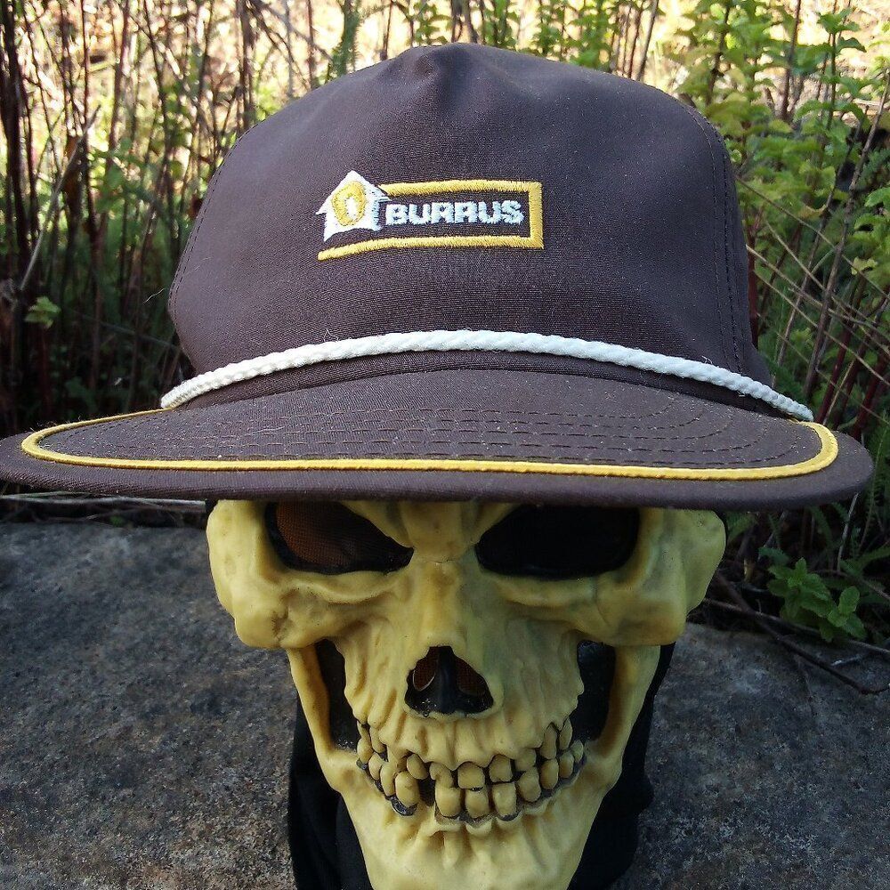 Deadstock Vintage Burrus Seed Rope Snap Back Trucker Hat Cap